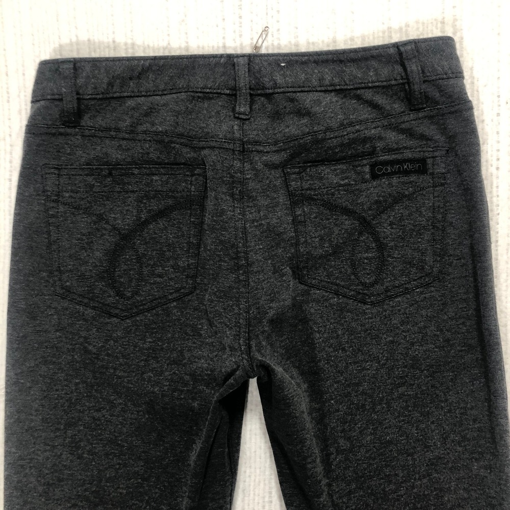 Calvin Klein Jeans Womens Dark Gray Stretch Skinny Pants‎ Size 8 - Picture 5 of 6